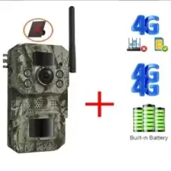 מצלמת ציידים 4G שליחת התראות חיישן מהיר 0.2 זויית 120 מעלות GPS מובנה ואפליקציה לנייד - S04