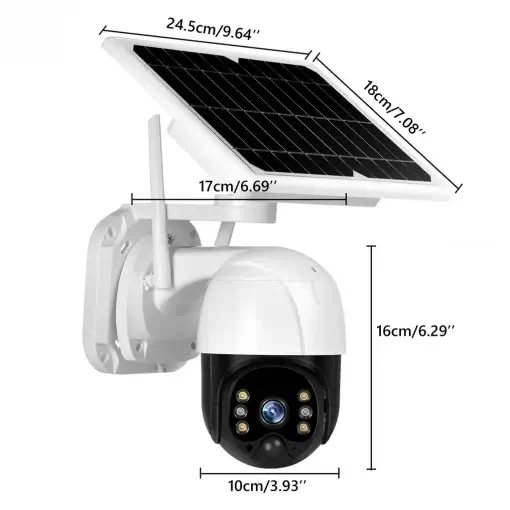 ⁦מצלמה 4G פעולה רציפה 24/7 איכות 5MP פאנל סולארי - דגם S40⁩ – תמונה ⁦2⁩